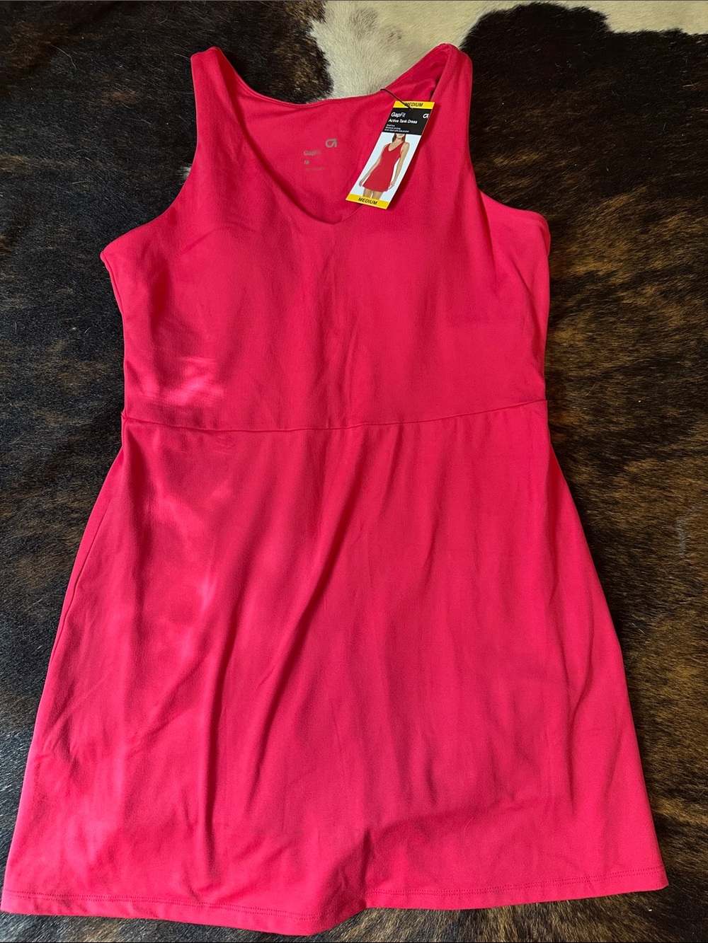 Gap Fit Active Tank Skort Dress, Hot Pink, M NWT, Built in Bra, Tennis Golf